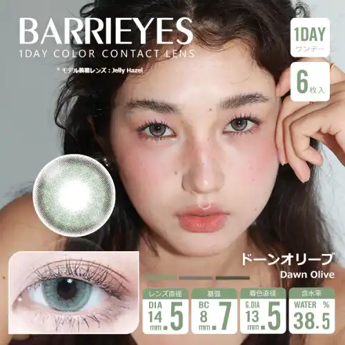 ドーンオリーブ Dawn Olive Barrieyes 1dayバーリーアイズ クラシックシリーズ  6枚入